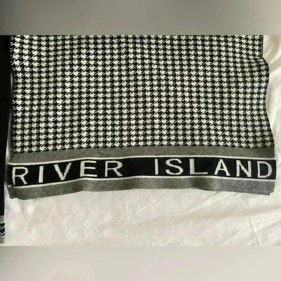 River Island Size 4-5 Years Old Black and White Houndstooth Girls - Picture 4 of 5